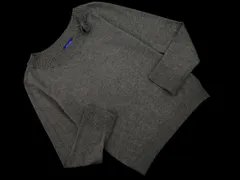 BLUE LABEL CRESTBRIDGE ブルーレーベル クレストブリッジ ウール混 リボンブローチ付き ニット セーター size38/グレー ◇■ レディース