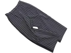 BEAUTY & YOUTH ビューティ&ユース ユナイテッドアローズ ストライプ ワイド パンツ sizeS/紺 ■■ レディース