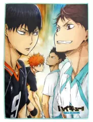 【中古】タオル・手ぬぐい(キャラクター) [単品] 烏野高校VS青葉城西 A3マイクロファイバータオル 「劇場版総集編 青葉城西高校戦 ハイキュー!! 才能とセンス グッズ付き前売り券」 同梱特典