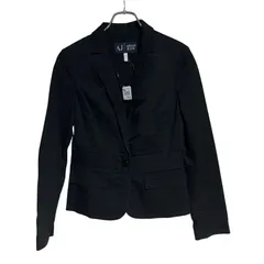 ZM1646 ARMANI JEANS アルマーニ ジーンズ テーラード ジャケット ブラック レディース USA 4