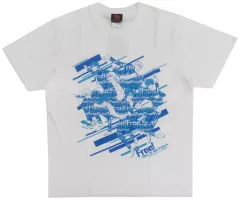 【中古】衣類 集合 コラボTシャツ ホワイト Sサイズ 「Free!」 20th Anniversary Live ランティス祭り2019 A・R・I・G・A・T・O ANISONGグッズ