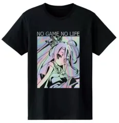 【中古】衣類 白 ホログラムTシャツ ブラック メンズMサイズ 「ノーゲーム・ノーライフ」