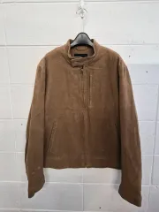 L/105) バナナリパブリック コットン シングルライダース ジャケット 出品