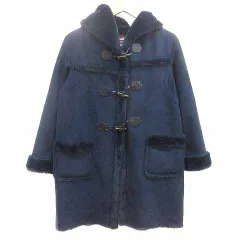 ロデオクラウンズワイドボウル RODEO CROWNS WIDE BOWL RCWB ダッフルコート フェイクスエード 裏ファー S 紺 ネイビー /YK