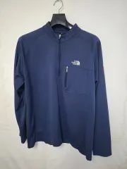 THE NORTH FACE ザノースフェイス ネイビー ハーフネック 長袖Tシャツ