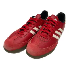 中古 アディダスゴルフ adidas GOLF ゴルフシューズ  25.5cm レッド 赤 サンバゴルフ SAMBA GOLF