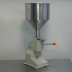 手動液体充填機 定量充填 10Lステンレスホッパー 液体 粘体両用 Φ8mmノズル W270D270H695mm 7.89kg クリーム充填機 ペースト充填機