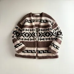 美品 / THE SHINZONE ザ・シンゾーン / ウール100% カウチン カーディガン ニット セーター / レディース / ピンクベージュ ブラック ブラウン / アウター