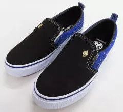 【中古】衣類 ポムフィオーレ寮 スリッポン ブラック×ブルー 6(24cm) 「ディズニー ツイステッドワンダーランド×ABC-MART」