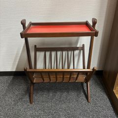 ✨オールド カリモク ✨ Vintage マガジンラック付 サイドテーブル