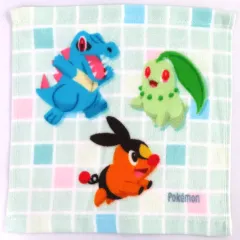 【中古】タオル・手ぬぐい チコリータ＆ポカブ＆ワニノコ ハンドタオルコレクション 「2025 Pokemon Collection くじ ～Let’s Go for a Walk!～」 I賞
