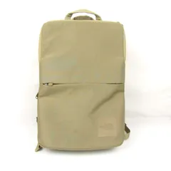 ザ・ノースフェイス シャトルデイパック スリム バックパック リュック 鞄 アウトドア ブランド メンズ カーキ THE NORTH FACE 【中古】