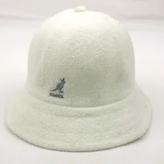 カンゴール バケットハット ロゴ 帽子 ブランド レディース メンズ ホワイト KANGOL 【中古】