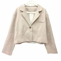 エイダ Ada. テーラードジャケット ショート丈 総裏地 F ベージュ /YK