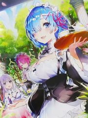 【中古】ポスター B2片面ポスター(八つ折) 集合 「Re：ゼロから始める異世界生活」 月刊コミックアライブ 2021年1月号付録