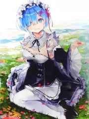 【中古】ポスター B2片面ポスター(八つ折) レム 「Re：ゼロから始める異世界生活」 月刊コミックアライブ 2021年2月号付録