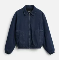 ザラ キルティング デニム アウター L