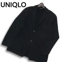 UNIQLO ユニクロ 秋冬 ウール★ ブレンド ニット ジャケット Sz.XL メンズ 黒 大きいサイズ