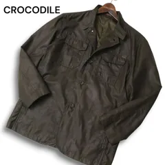 CROCODILE クロコダイル 秋冬 ロゴ★ コーティング加工 カバーオール ジャケット Sz.L メンズ