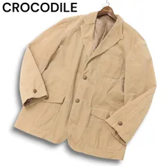 CROCODILE クロコダイル 秋冬 コーデュロイ★ カジュアル アンコン ジャケット Sz.L　メンズ ベージュのサムネイル