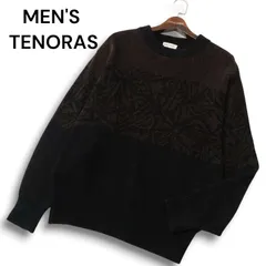 MEN'S TENORAS メンズティノラス 秋冬 ジャガード柄★ セーター クルーネック ニット Sz.M～L位 メンズのサムネイル