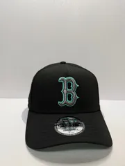 Newera ボストンレッドソックス 90thアニバーサリー 9forty A-FRAME スナップバックキャップ ブラックカラー
