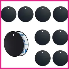 Stoooduo 金属プレート 円径4cm10枚入 マグネット補助板 両面テープ 超強力 スチールプレート マグネット吸着用 プレート ステンレス プレート スチールシート 磁石 シート キッチン 強力マグネット板 吸着板