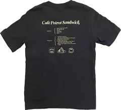 【中古】Tシャツ 喫茶ポアロ オーバーサイズグラフィックT(5分袖) Detective Conan 2 ダークグレイ XXLサイズ 「名探偵コナン×GU」