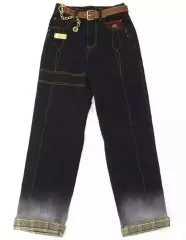 【中古】衣料雑貨 ディルック キャライメージシリーズ ジーンズ ネイビー XSサイズ 「原神」