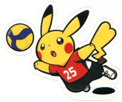 【中古】シール・ステッカー ピカチュウ(バレーボール) ダイカットステッカー Pokemon SPORTS 「ポケットモンスター」 ポケモンセンター限定