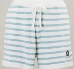 【中古】衣料雑貨 糸師凛 ルームウェア ショートパンツ ターコイズブルー×ホワイト レディースサイズ 「ブルーロック meets Palude」