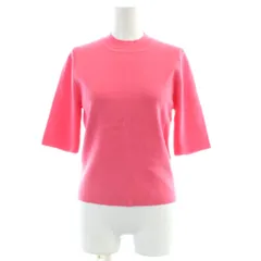 アダムエロペ Adam et Rope' 22AW ハーフスリーブカラーニット カットソー 半袖 F ピンク GAM02150A /AP