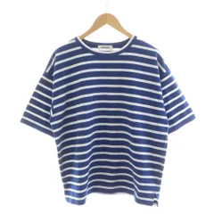 モンキータイム MONKEY TIME アローズ RIPPLE BORDER TEE リップルボーダーティー Tシャツ カットソー 半袖 1 青 ブルー 白 ホワイト 8317-199-1440 /RR