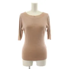 アナイ ANAYI カットソー ニット 五分袖 38 ピンク リブ 101918-16-830-13-380 /RR