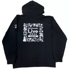 【中古】アウターウェア ロゴ パーカー ブラック Mサイズ 「Nintendo Live 2024 TOKYO」