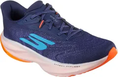 スケッチャーズ SKECHERS GO RUN RIDE 12 メンズ シューズ 靴 スニーカー ランニング ジョギング トレーニング 通気性 運動 フィット 練習 メッシュ 耐久性  246200 NVOR ネイビー/オレンジ