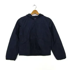 ギャップキッズ ナイロンジャケット アウター パーカー ジャンパー キッズ 男の子用 150サイズ ネイビー GAP KIDS 【中古】