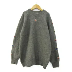 ファミリア セーター トップス 長袖 クルーネック ニット キッズ 女の子用 160サイズ グレー Familiar 【中古】