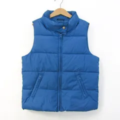 ギャップキッズ ベスト ジャケット アウター 中綿入り キッズ 男の子用 140サイズ ブルー GAP KIDS 【中古】