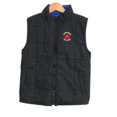 コンバース ベスト ジャケット アウター 中綿入り キッズ 男の子用 130サイズ ブラック CONVERSE 【中古】