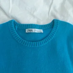 ZARA ザラ 半袖 ニット ブルー