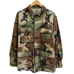 USA製 BDU ウッドランドカモ USMC ミリタリージャケット フロントボタン 多色 Mサイズ No.L534