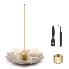 お香立て 線香立て 香炉 香皿 線香皿 線香差し インテリア 癒し 和風 おしゃれ シンプル お墓用 仏壇用 真鍮 桜 スティックタイプ 渦巻きタイプ コーンタイプ 対応