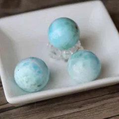 アウトレット ラリマー 16mm 1粒 天然石 バラ売り ビーズ ハンドメイド ブルーペクトライト