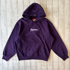 Supreme Box ロゴ フーデッド パープル M　Box Logo Hooded Sweatshirt　Mサイズ