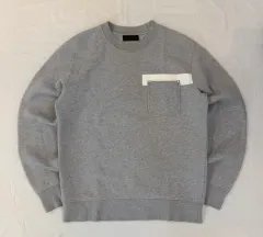 DIESEL ディーゼル ブラック BLACK ゴールド GOLD ポケット POCKET ポイント POINT マン투マン スウェットシャツ GRAY