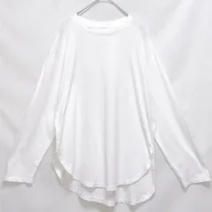メンズS 【 美品 | GU / ジーユー 】長袖 白Tシャツ トップス 重ね着 インナー ホワイト 2404/056