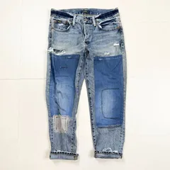 【Polo Ralph Lauren】ポロラルフローレン パッチワークデニム 刺子