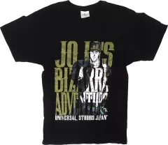 【中古】Tシャツ 空条承太郎(ラメ) Tシャツ ブラック Mサイズ 「ジョジョの奇妙な冒険・ザ・リアル 4-D」 ユニバーサル・スタジオ・ジャパン限定
