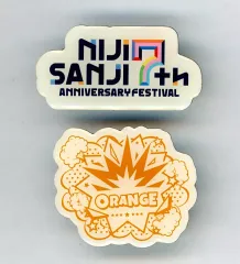 【中古】バッジ・ピンズ オレンジ クラスロゴピンズ 「バーチャルYouTuber にじさんじ にじさんじフェス 2025」 入場特典特典